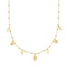 Ross-Simons Italian 18kt Gold Over Sterling Religious Charm Necklace. 18 inches - 3 of 4