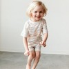 Goumikids Viscose + Organic Cotton Short-sleeve Biker Set, 10-12, boardwalk stripe - 2 of 4