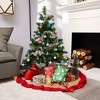 Juvale 48 Pack Mini Glitter Christmas Tree Ball Ornaments, Christmas Decorations Holiday Decor, Teal & Silver, 1.5 in - 2 of 4