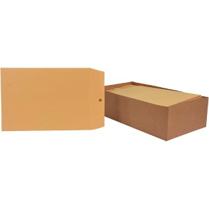 School Smart Kraft Envelope with Clasp, 7-1/2 x 10-1/2 Inches, Pack of 100 - 1 of 4