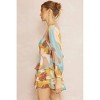 Women's Printed Square Neck Tiered Romper - entro - 3 of 4