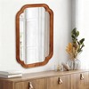 Whisen 24" x 36" Rounded Corner Decorative Mirror, Solid Wood Frame, Entryway - 2 of 4