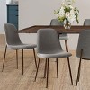 9-Piece Dining Set for 8,Walnut Rectangular Extendable Dining Table 95" L with Beige Armless Kitchen Chairs for Dining Room,Farmhouse-Tanpinhause - 4 of 4