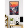 Trends International Andreas Magnusson - Sunset In The Mountains Framed Wall Poster Prints Barnwood Framed Version 22.375" x 34" - 2 of 4