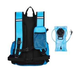 VEVOR Hydration Backpack, 25L Insulated Hydration Pack Backpack with 2L TPU Water Bladder, Hiking Water Backpack with Storage for Men Women, Blue - 1 of 4