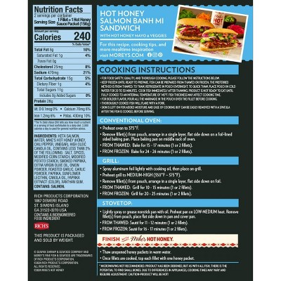 Sea Pak Morey's Blackened Wild Salmon with Mike's Hot Honey Frozen - 11oz