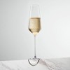Viski Liminal Crystal Flutes, Ultrathin Clear Drinking Glasses, Thin & Lightweight, Elegant Glassware for Champagne, Wines & Cocktails, 9 oz, Set of 4 - 3 of 4