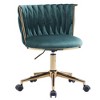 Office Desk Chair, Upholstered Home Office Desk Chairs With Adjustable Swivel Wheels, Ergonomic Office Chair - 4 of 4