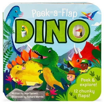 Dino - (Peek-A-Flap Children's Interactive Lift-A-Flap Board Book)by Jaye Garnett (Board Book)