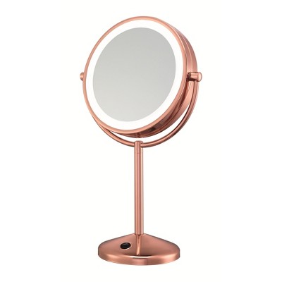 magnifying beauty mirror with light