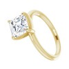 Pompeii3 5Ct Asscher Solitaire Moissanite Engagement Ring in White Yellow or Rose Gold - 2 of 4