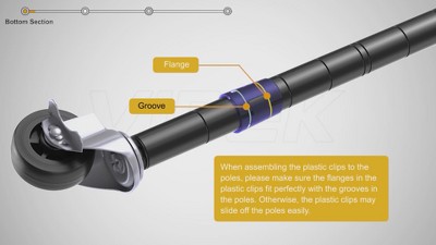 White Metal Free-Standing Closet with Adjustable Shelves and Wheels