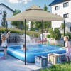 Yescom 10x10Ft Gazebo Top Replacement 2 Tier PU Water Resistance Outdoor Canopy Cover Patio Garden Outdoor Party Gray - 2 of 4