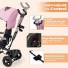 Babyjoy 4-in-1 Multifunctional Tricycle Kids Trike with Removable Canopy & Push Handle Black/Gray/Pink - 4 of 4