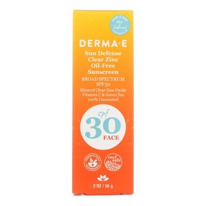 Derma E Sunscreen SPF 30 Face - 2 oz - 1 of 3