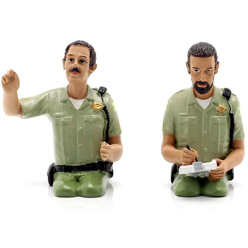 Seated Sheriff Officers 2 Piece Figure Set for 1:18 Models by American Diorama, 3 of 4
