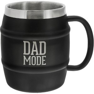Pavilion Gift Company - Dad Mode - 15 oz Stainless Steel Double Wall Stein - Portable Drinkware - 1 of 4