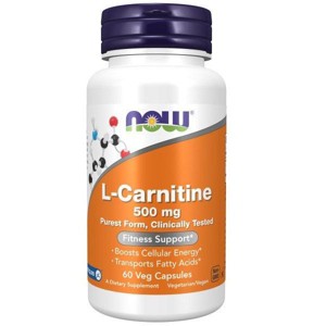 Carnitine 500mg by Now Foods  -  60 Capsule - 1 of 3