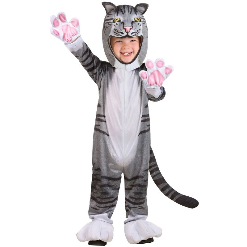 HalloweenCostumes.com Toddler Curious Cat Costume Kids, 1 of 3