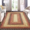Modern Braided Print Area Rug Boho Rug Geometric Rug Washable Living Room Bedroom Rug - 3 of 4