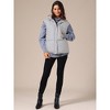 INSPIRE CHIC Women's Stand Collar Sleeveless Winter Lightweight Warm Padded Puffer Vest - 3 of 4
