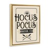 Stupell Industries Hocus Pocus Broom Co Sign Floating Frame Canvas Art - 2 of 4