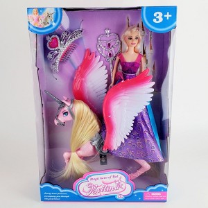 Novelty Products Girls Princess Barbie With Pegasus Play Set (Ages 3+) - 1 of 2