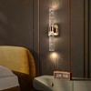 VYNXARIA Gold-Plated Crystal Wall Lights, 17" Bubble Design - Modern Indoor Sconces - 2 of 4