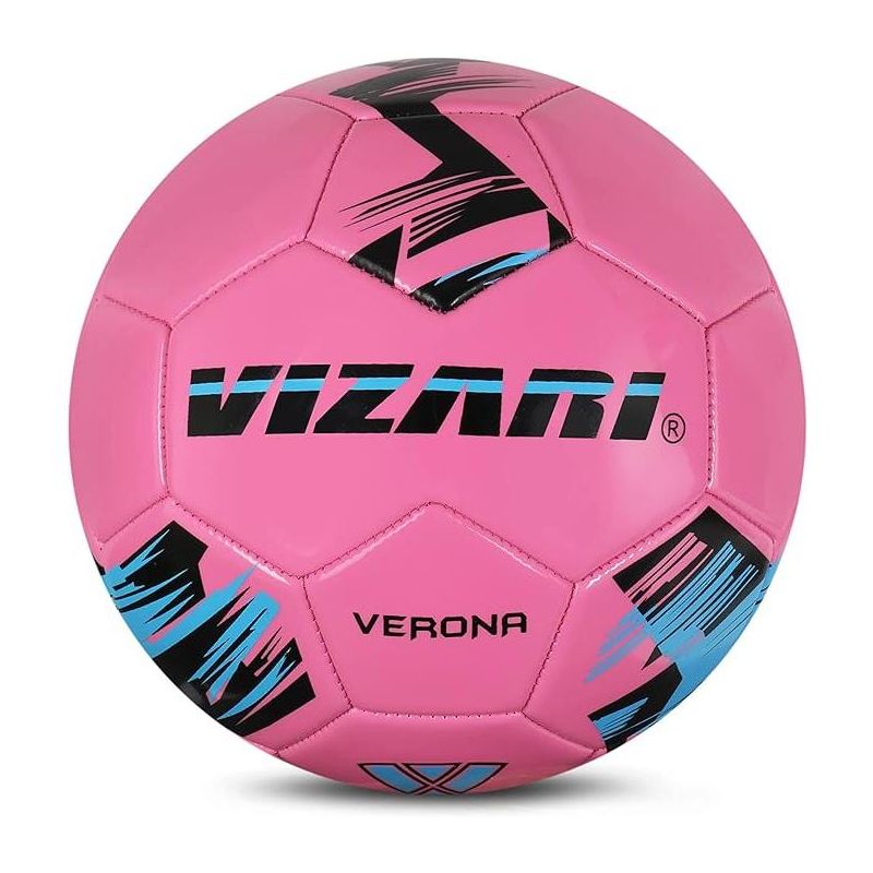 Vizari Verona Soccer Ball for Outdoor Training and Fun Play | Three-Tone Soccer Outdoor Ball with Rubber Bladder & Shiny PVC Cover for Durability | Best Soccer Ball for Kids Boys Girls Youth & Adults, 2 of 7