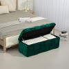Toy Storage Bench,Bedroom End Bench,Upholstered Storage Hassock With Safety Hinge,Entryway Storage Ottoman Bench For Living Room,Bedroom-Cuddlewood - 2 of 4