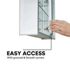 Fine Fixtures Bathroom Medicine Cabinet - Single Door, Recessed/Surface Mount - Right/Left Hinged - Mirrored Interior - 4 of 4