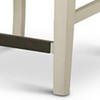 Farmhouse Rubberwood Counter Chair (Set of 2) with Slat Back and Scooped Seat ¨C Distressed - 3 of 4