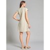 Short Sleeve Side Button Swing Dress - 3 of 3
