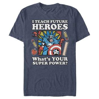 Men's Marvel Teacher Hero Superpower T-Shirt