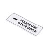 Unique Bargains Acrylic Self-Adhesive Decor Home Hotel Please Use Other Door Left Arrow Sign - 3 of 4