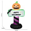 Gemmy Airblown Inflatable JOL Halloween Sign, 3.5 ft Tall, Multi - 3 of 4