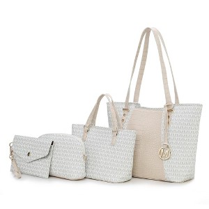 MKF Collection Lippa Tote Crocodile Embossed Vegan Leather Women’s Bag Purse Set by Mia K - 1 of 4