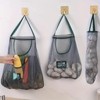 Paaaawaters 2pcs Multi-Functional Kitchen Storage Mesh Bags - Wall-Mounted Organizers for Storing Fruits, Vegetables - 4 of 4