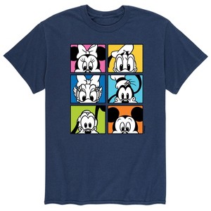 Men's - Disney - Mickey Friends Grid Short Sleeve Graphic T-Shirt - 1 of 4