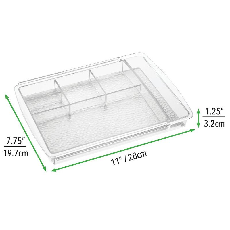 mDesign Expandable Makeup Organizer Tray for Bathroom Drawers, 5 of 10