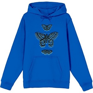 Celestial Tropics Butterflies Adult Long Sleeve Hoodie - 1 of 2