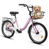 SeaCamel 20 Inch Kids Bike: 1-Speed w/ Coaster & V-Brake, Chain Guard, Rear Rack, Lightweight Steel Frame (Ages 5-9 Boys & Girls - 3 of 4