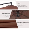 Sapphtopaz Patio Umbrella Market Umbrella Outdoor Cantilever Umbrella for Patio with Crank and Cross Base for Garden, Pool, Deck, Backyard - 3 of 4