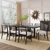 Christopher Knight Home Mateo 9pc Rubberwood Upholstered Dining Set Beige/Black - 2 of 4