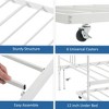 Twin Daybed with Trundle, Daybed Frame with Pullout Trundle 6 Casters, Steel Slat Support Guest Sofa Bed, Apartment, No Box Spring Needed - 3 of 4