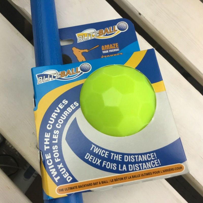 Blitzball "The Ultimate Backyard Baseball" Curve Training Plastic Ball & Bat Set, 2 of 3
