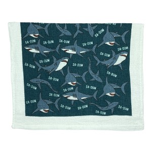 Da Dum Funny Shark Attack Sound Tea Towel - Crazy Dog Tea Towel DaDum - 1 of 4