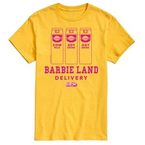 Men's - Barbie - Barbie Land Delivery Milk Short Sleeve Graphic T-Shirt - 1 of 4