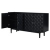 Okak Buffet Cabinet with Large Storage Rebound 4-door Sideboard Cabinet with Adjustable Shelves for Dining Room - 2 of 4
