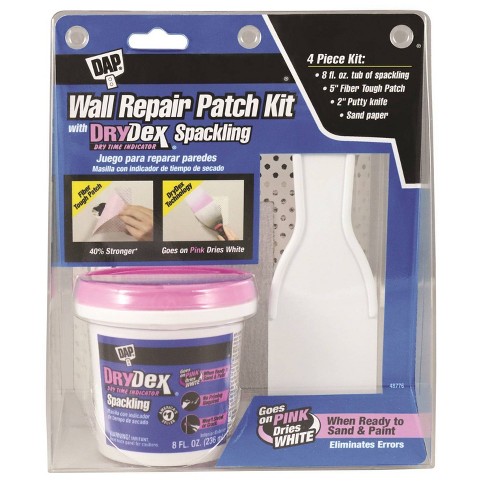 Gorilla Wall Repair 8-oz Interior/Exterior White Spackling Kit in